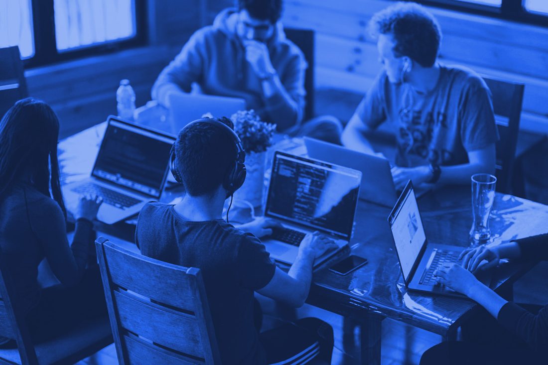 AstraQ team collaborating